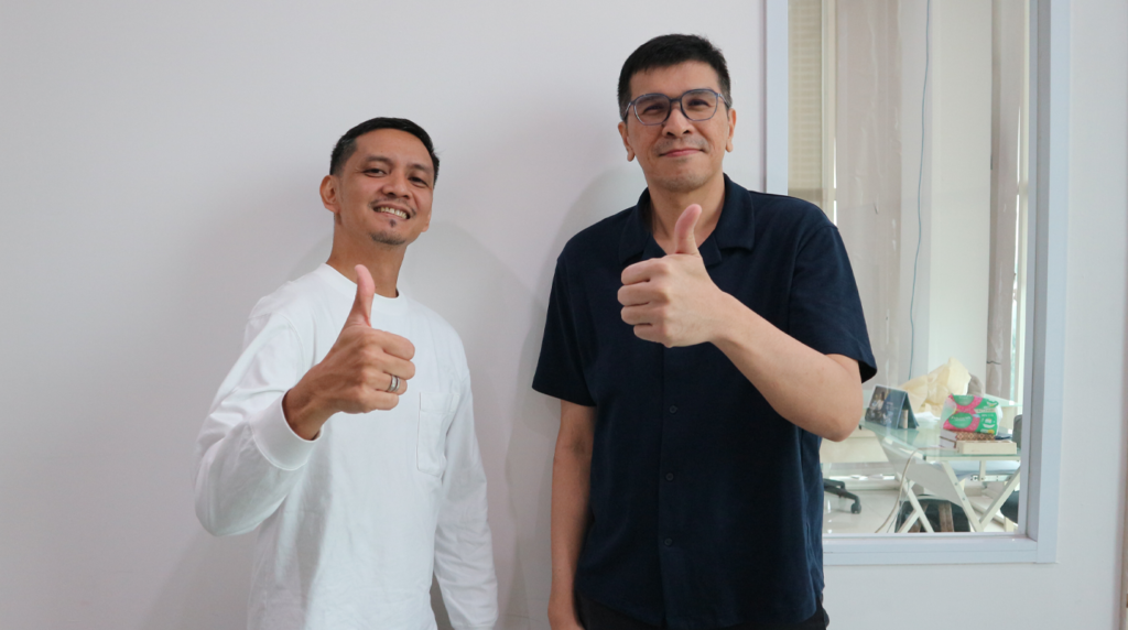 A photo of Lyle Magno (CISO) and John Sanchez (CTO) of Telly Systems, Inc., a subsidiary of Indivara Group